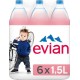 Evian 1,5L (lot de 4 packs de 6 soit 24 bouteilles)