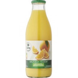 CARREFOUR EXTRA jus d'orange sans pulpe 100% pur jus 1L