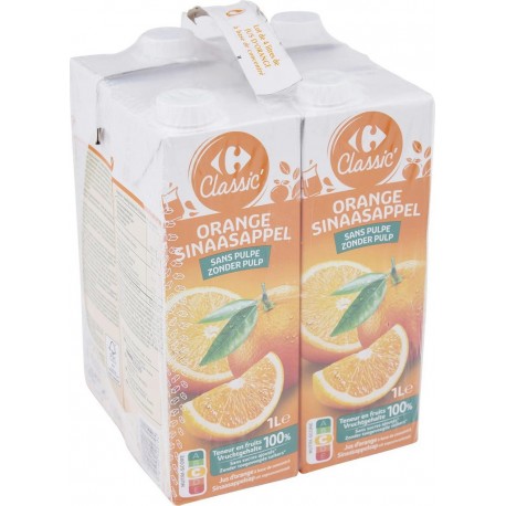 CARREFOUR CLASSIC ABC JUS ORANGE 4x1L