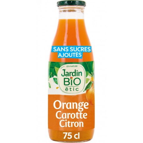 JARDIN BIO ORANGE CAROTTE CITRON 75cl