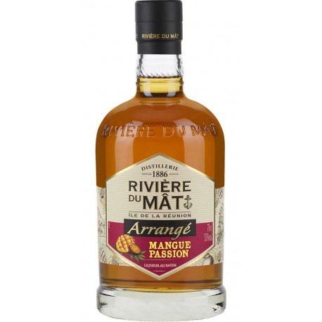 RIVIERE DU MAT Rhum Arrangé Fruits des Tropiques Mangue Passion 35% 70cl