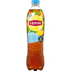 LIPTON Iced tea thé glacé sans sucre pêche zero 1,5L