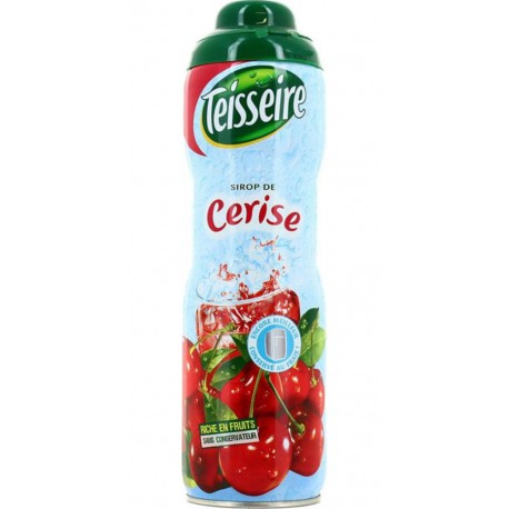 Teisseire Sirop Cerise 60cl (lot de 3 bouteilles)