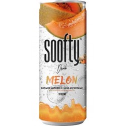 Soofty Drink Boisson pétillante Soofy Goût melon 33cl