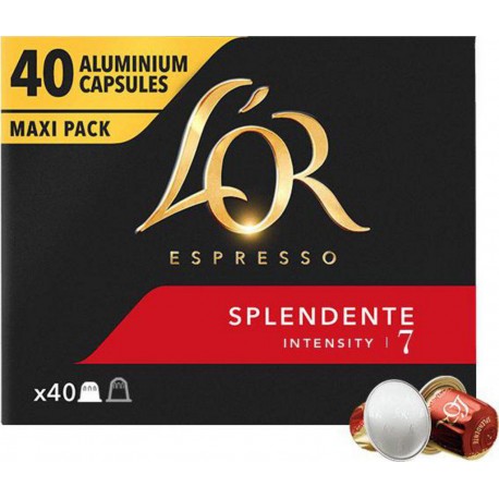 L'OR LOR ESPRESSO SPLENDENTE X20 CAPSULES (lot de 2 boîtes)