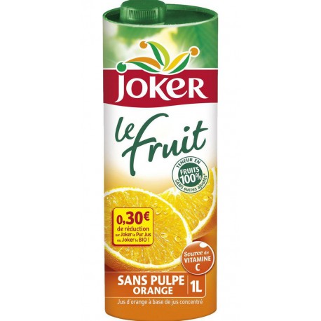 Joker Le Fruit Jus d'Orange 1L