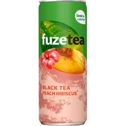 Fuze Tea Thé Noir Pêche Hibiscus 25cl (pack de 24)