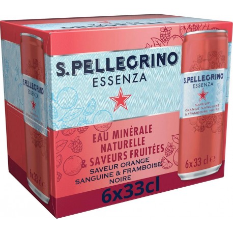 NC Eau gazeuse San Pellegrino Essenza sanguine 6x33cl