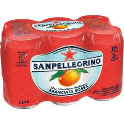 San Pellegrino Orange Sanguine Aranciata Rossa 33cl (lot de 6)