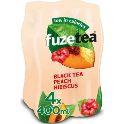 FUZE TEA PECHE HIBISCUS 400ml (pack de 4)