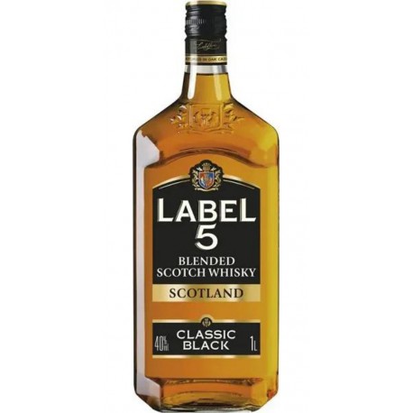 SCOTCH WHISKY LABEL 5 CLASSIC BLACK 40%vol 1L