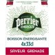 Perrier Energize Eau aromatisée gazeuse Grenade 33cl (pack de 4)