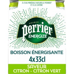 Perrier Energize Citron Citron vert 33cl (pack de 4)