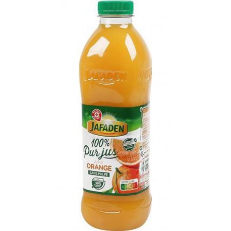 100% Pur jus d'orange Jafaden Sans pulpe 1L