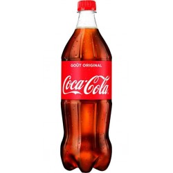 Coca-Cola Soda à base de cola goût original PET 1L (lot de 2 bouteilles)