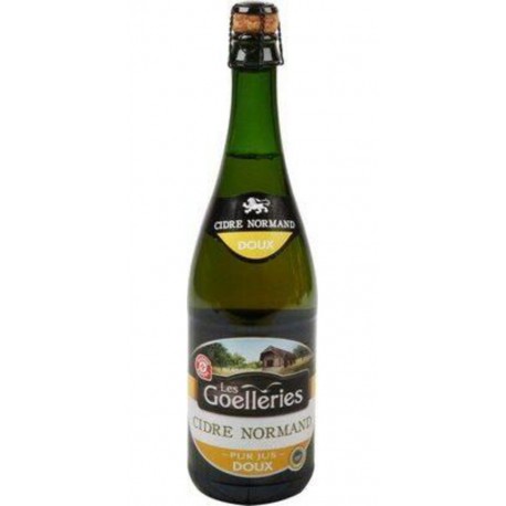 Cidre bouché Les Goelleries Normand doux 2%vol. 75cl