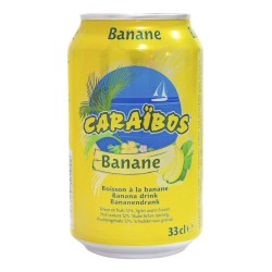 Caraïbos Banane 33cl (lot de 6 canettes)