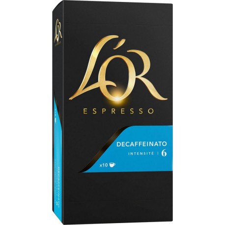 L'OR café moulu Espresso Decaffeinato n°6 x10 dosettes