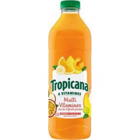 Tropicana Jus Multi Vitamines 12 fruits 1,5L (lot de 2 bouteilles)