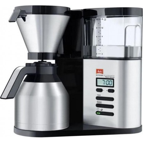 Melitta 1012-06 cafetiere aroma elegance therm deluxe 1012-06 noir/acier brossé MEL4006508212712