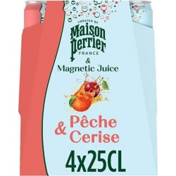 Perrier Magnetic Juice aux jus de Pêche & Cerise 25cl (pack de 4)