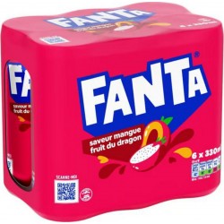 FANTA Mangue Fruit du Dragon 33cl (pack de 6)