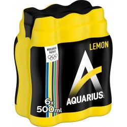 AQUARIUS LEMON 50cl (lot de 4 packs de 6 soit 24 bouteilles)