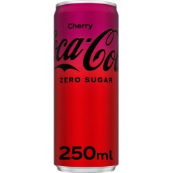 Coca-Cola Cherry Zero 25cl (lot de 4 packs de 6 soit 24 canettes)