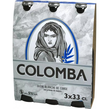 COLOMBA Bière blanche 5%vol. 33cl (pack de 3)