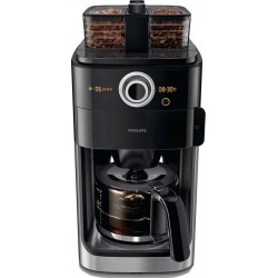 Philips Grind & Brew Cafetière Métal Noir 1000W HD7769/00