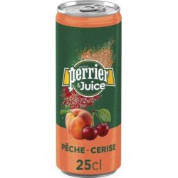 Perrier & JUICE CAN Pêche & Cerise 25cl