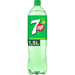 7 Up Boisson gazeuse saveur Citron & Citron vert 1,5L (lot de 6 bouteilles)