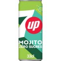 7up Mojito zero sucres 33cl (pack de 24 canettes)