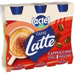 Lactel Caffé Latte Cappuccino 220ml (pack de 3)