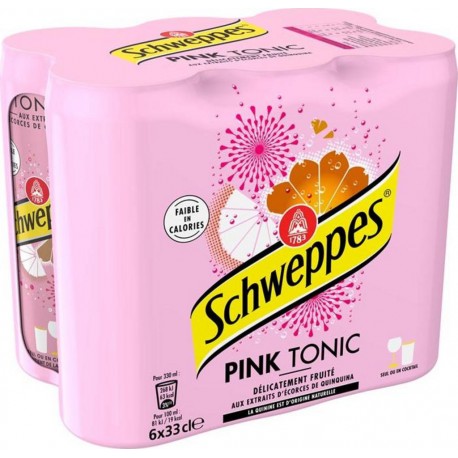 Schweppes Pink Tonic 33cl (pack de 6)