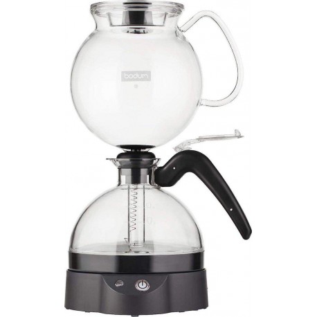 Bodum Cafetière électrique à dépression 1000W 8 tasses Noir 1L