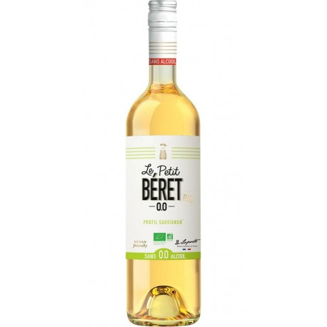 LE PETIT BERET SAUVIGNON 0% BIO sans alcool 0.0% biologique 75cl