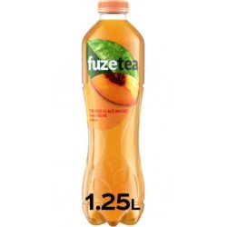 Fuze Tea Fuzetea Boisson au thé saveur pêche & hibiscus 1,25 L