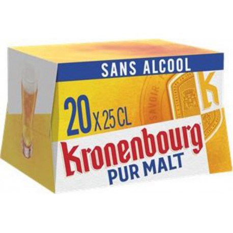 Bière Pur malt Kronenbourg Sans alcool 20x25cl