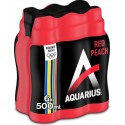 Aquarius Red Blast Peach Pêche Rouge 50cl (lot de 4 packs de 6 soit 24 bouteilles)