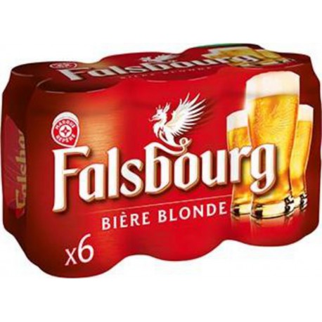 Falsbourg Bière blonde Canette 4.2%vol. 33cl (pack de 6)