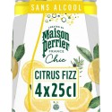 MAISON PERRIER CHIC Boisson Gazeuse Aromatisée Citrus Fizz (pack de 4 canettes de 25cl)