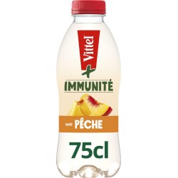 IMMUNITÉ VITTEL Eau aromatisée Pêche 75cl