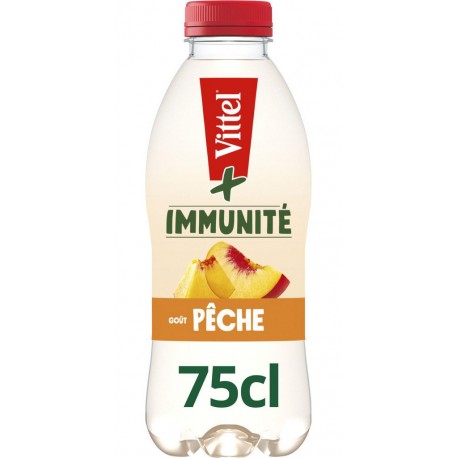 IMMUNITÉ VITTEL Eau aromatisée Pêche 75cl