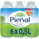 PIERVAL Eau de source 50cl (pack de 6)