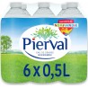 PIERVAL Eau de source 50cl (pack de 6)