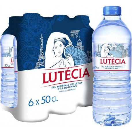 EAU LUTECIA EAU minérale naturelle LUTECIA (pack de 6 bouteilles de 50cl)