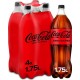 COCA COLA Soda sans sucres COCA-COLA (pack de 4 bouteilles de 1,75L)