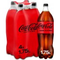 COCA COLA Soda sans sucres COCA-COLA (pack de 4 bouteilles de 1,75L)