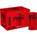 COCA COLA ZERO Soda Sans Sucres COCA-COLA ZERO (pack de 6 canettes de 20cL)